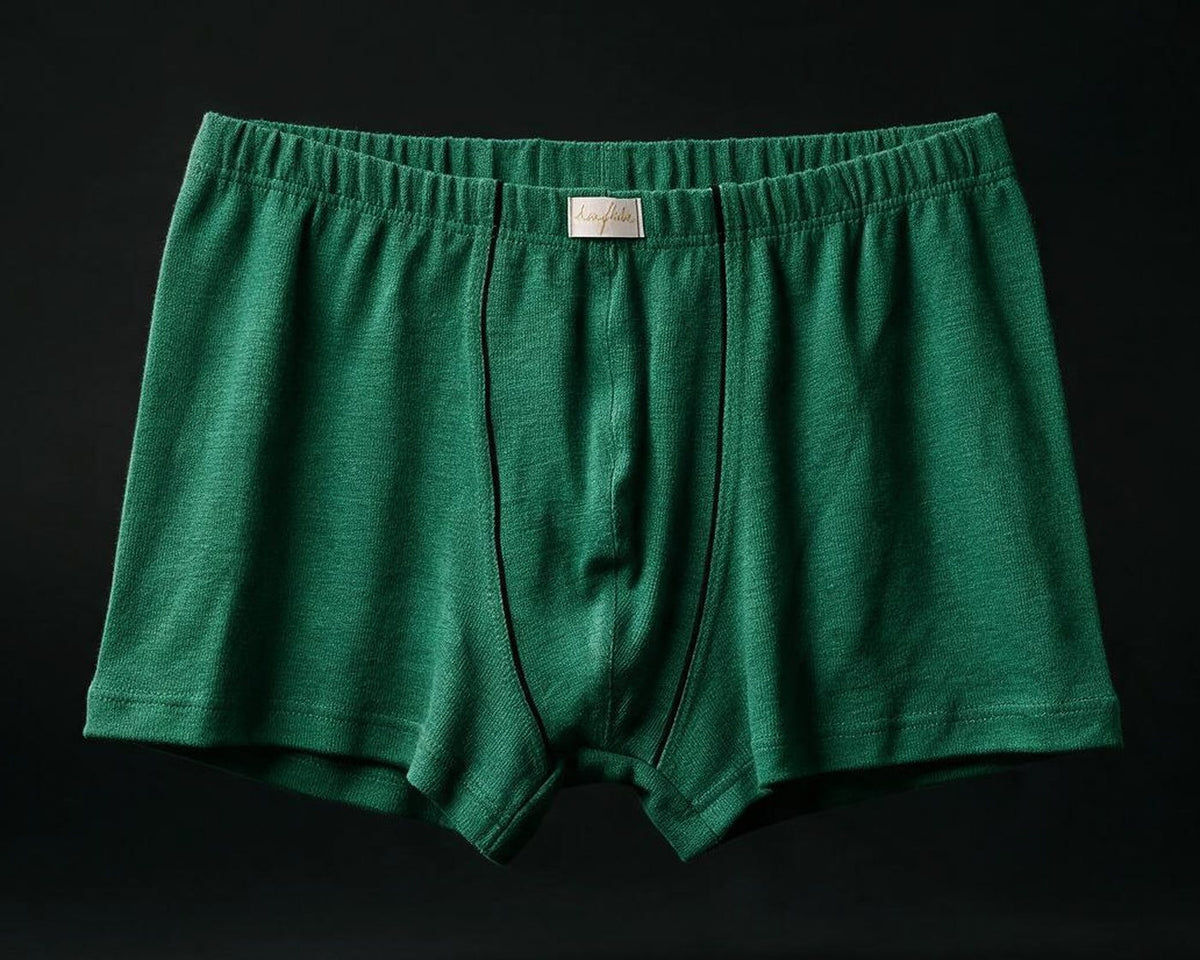 NATURMAN Hanf-Boxershorts in Smaragdgrün, Produktaufnahme